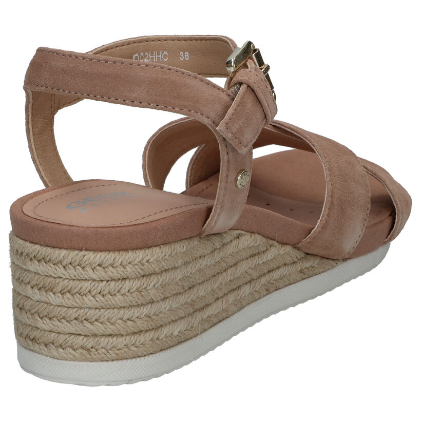 Geox Ischia Corda Beige Sandalen in nubuck (291685)
