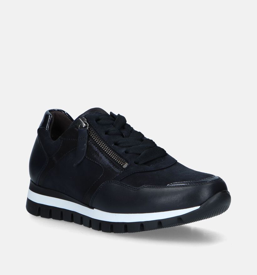 Gabor OptiFit Zwarte Sneakers voor dames (344742) - geschikt voor steunzolen