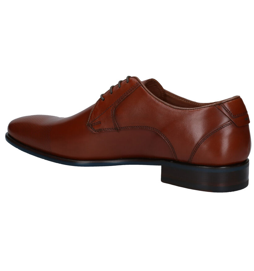 Ambiorix Flavius Cognac Geklede Veterschoenen in leer (283931)