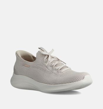 Skechers Hands Free Slip-ins Low Sneakers Beige/Blauw