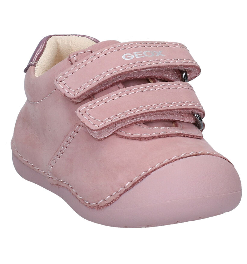 Geox Tutim Chaussures bébé en Rose en nubuck (286941)