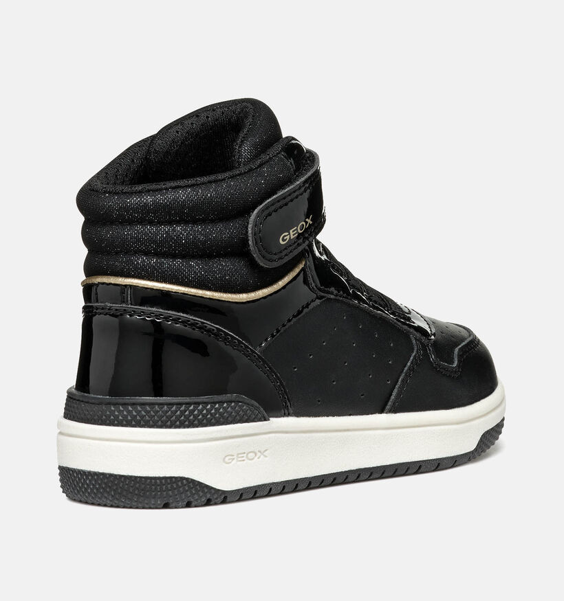 Geox Washiba Baskets en Noir pour filles (345947) - pour semelles orthopédiques