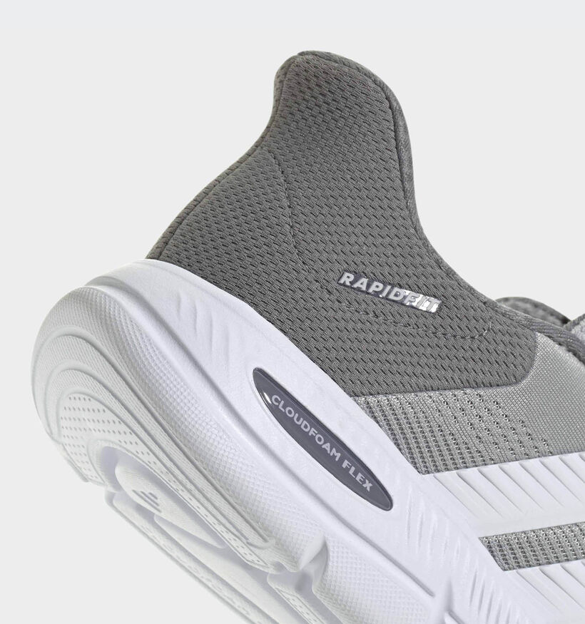 adidas Cloudfoam Flex Rapidfit Baskets en Gris pour hommes (372563) - pour semelles orthop&eacute;diques