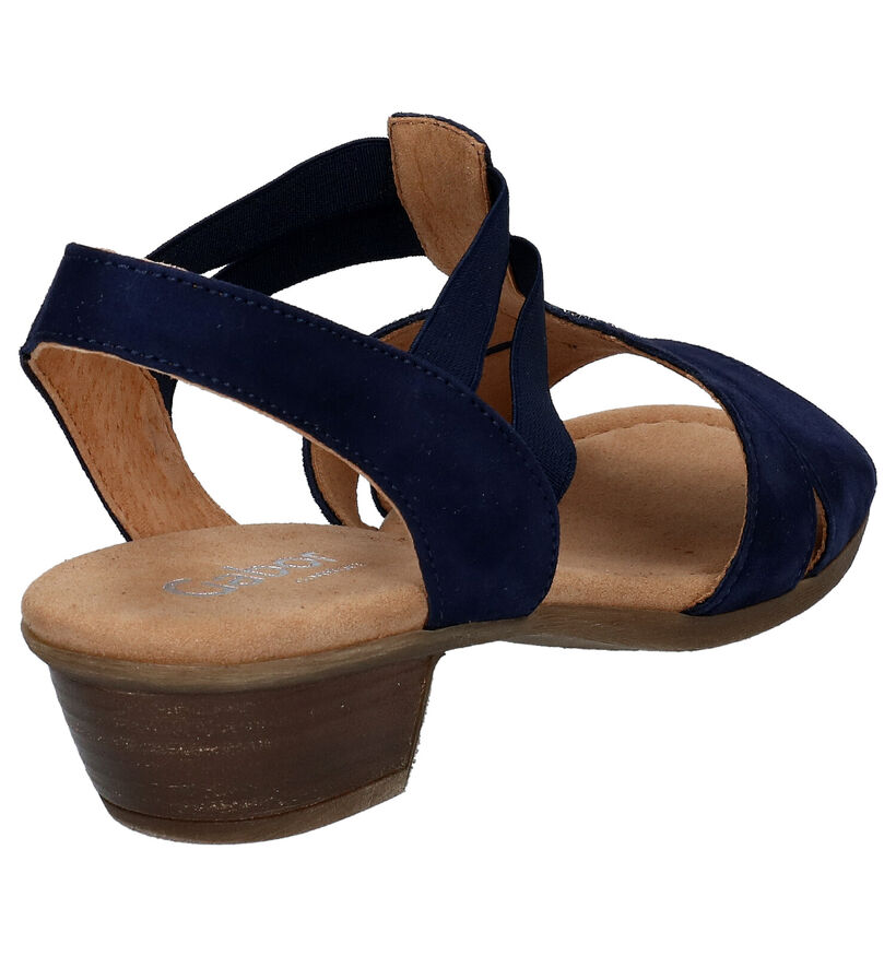 Gabor Comfort Blauwe Sandalen in nubuck (271721)