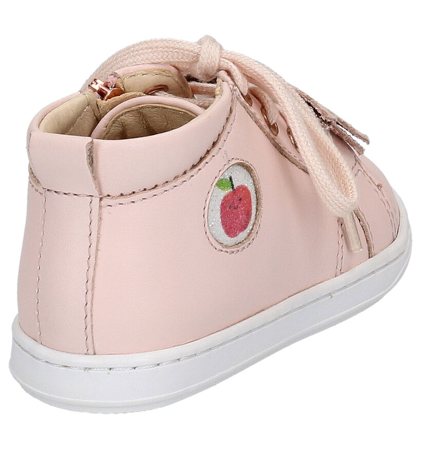 Shoo Pom Bouba Knot Chaussures à Lacets en Rose en cuir (268769)