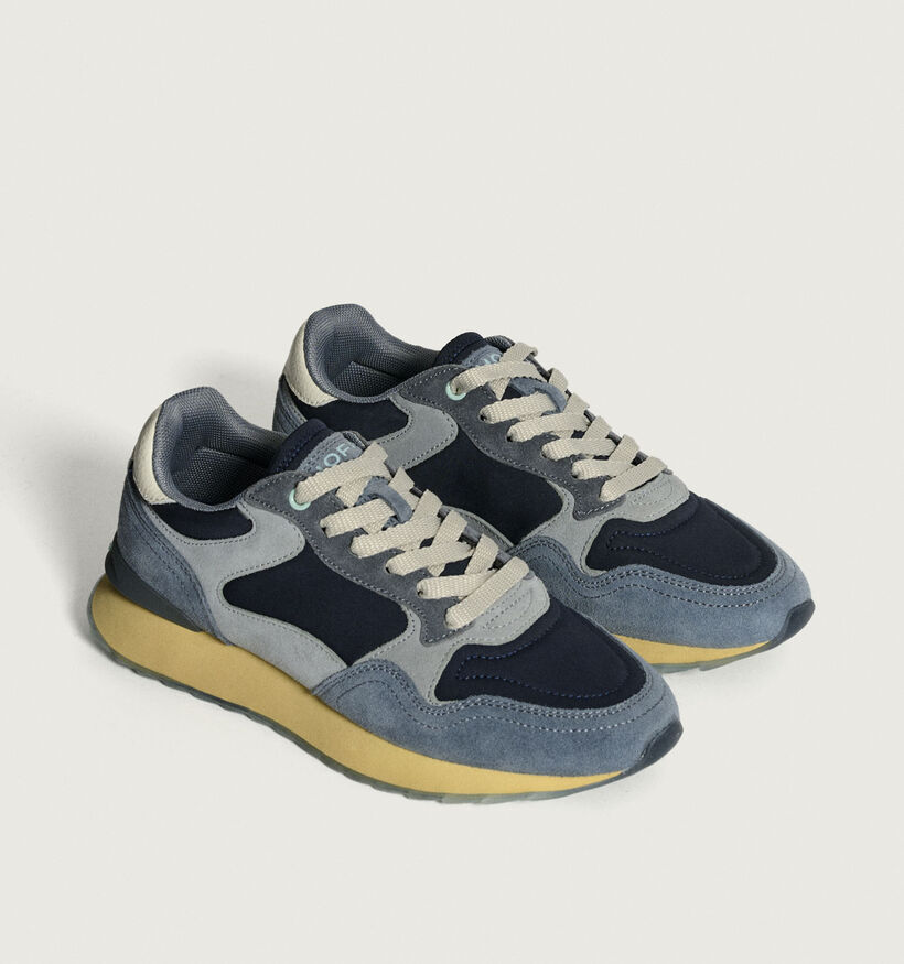 HOFF CITY Blauwe Sneakers met Geel Accent voor dames (360847) - geschikt voor steunzolen