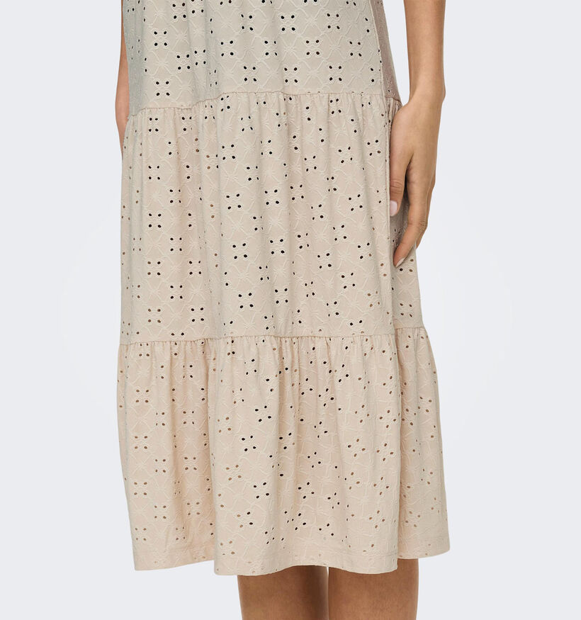 JDY Cathinka Ecru Midi Jurk voor dames (334346)