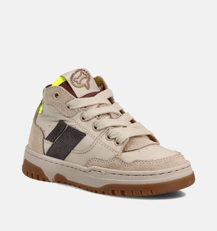 STONES and BONES Kiton Beige Sneakers voor jongens (362012) - geschikt voor steunzolen
