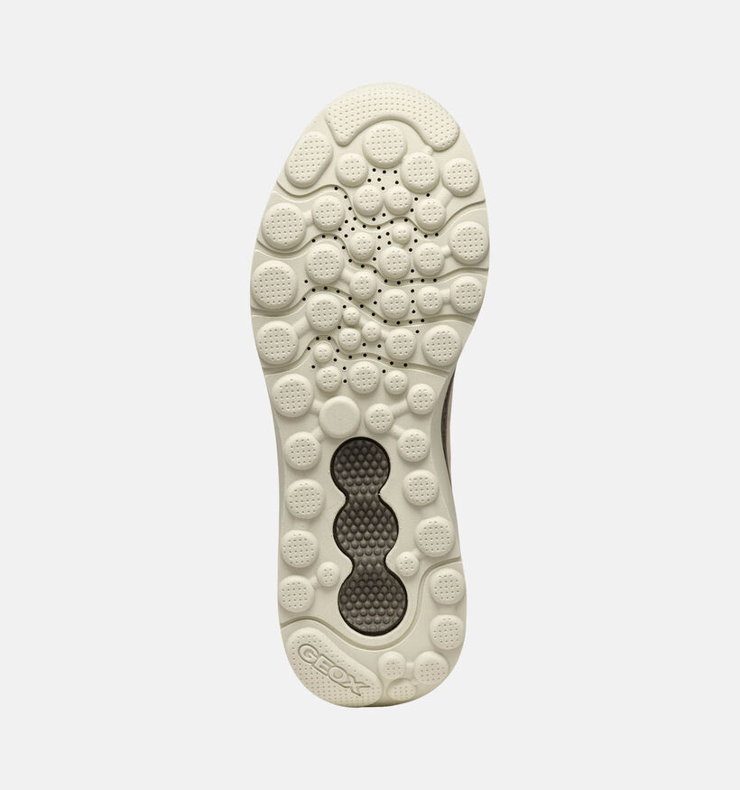 Geox Spherica Actif X1 Taupe Veterschoenen voor heren (351629) - geschikt voor steunzolen