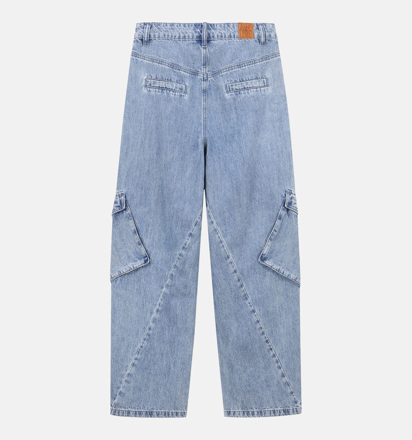 Ador&eacute; Timeo Blauwe Wide Leg Cargo Jeans voor dames (384080)