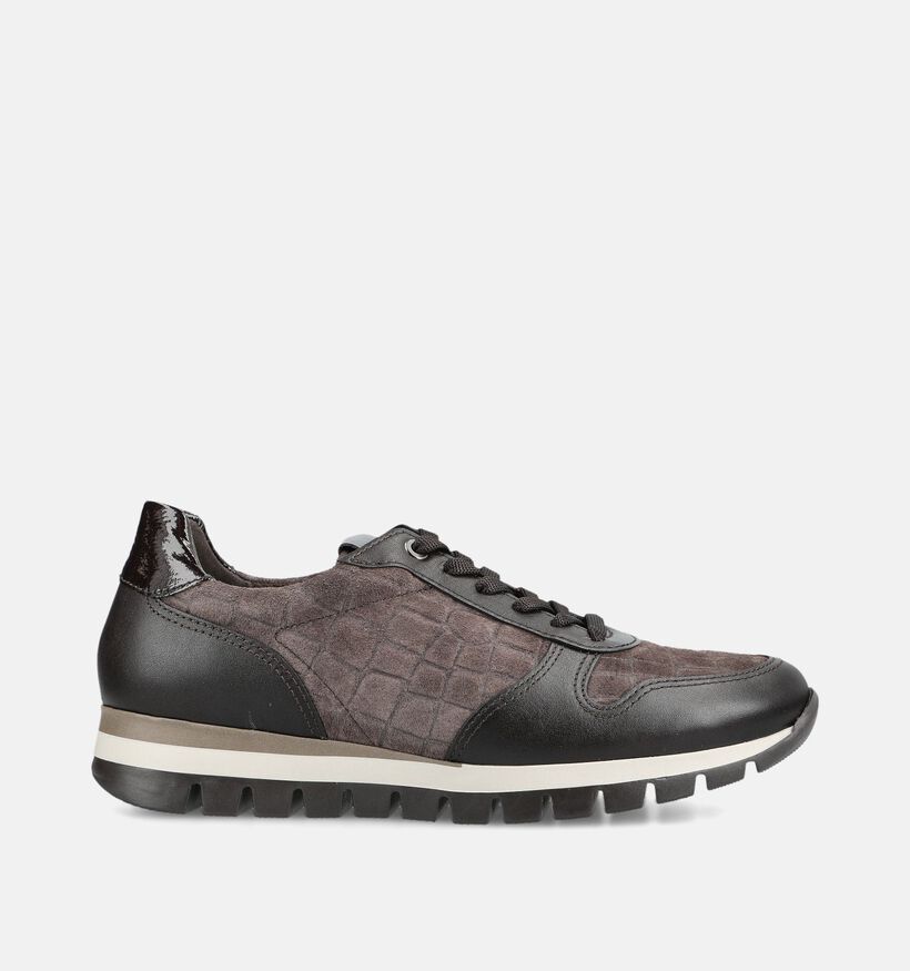 Gabor Donkerbruine Sneakers voor dames (376994) - geschikt voor steunzolen