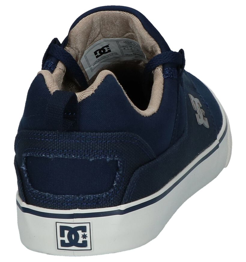 DC Shoes Baskets slip-on en Bleu foncé en textile (210580)