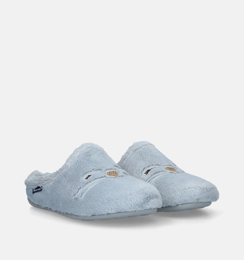 River Woods Nila Pantoufles en Gris pour filles (332268) - pour semelles orthopédiques