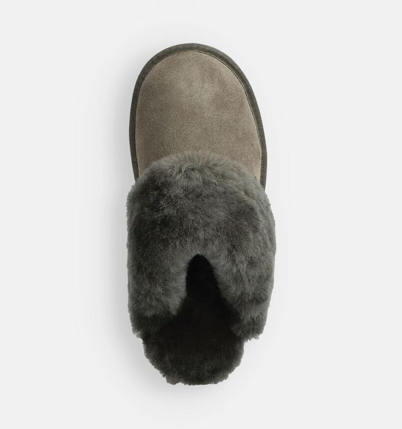Warmbat Flurry Pantoufles ouvertes en Vert kaki pour femmes (379632)