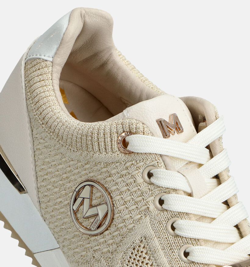Mexx Gitte Glitter Ellen Beige Geklede Sneakers voor dames (367252) - geschikt voor steunzolen