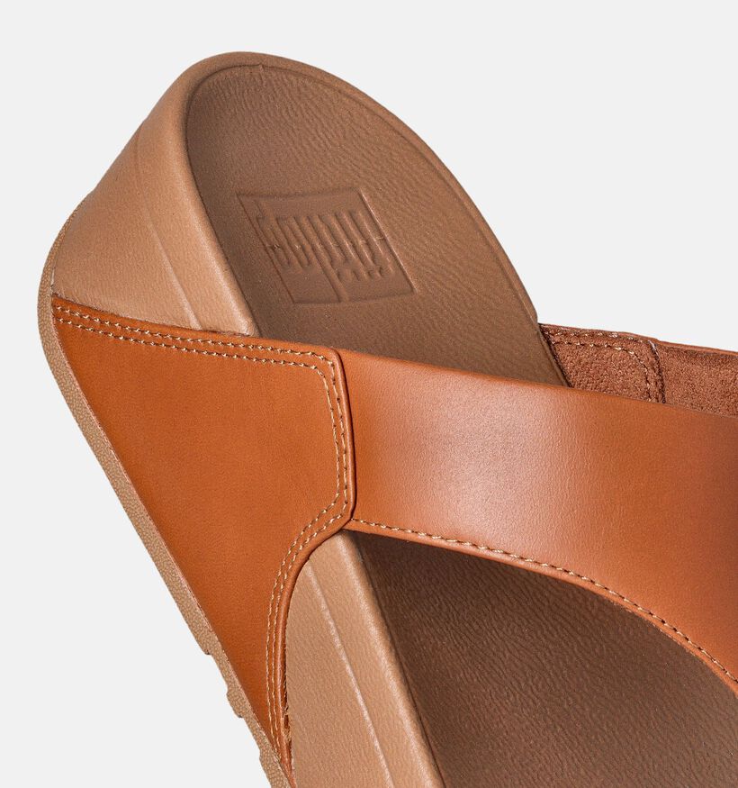 FitFlop Lulu Toepost Cognac Teenslippers voor dames (353818)
