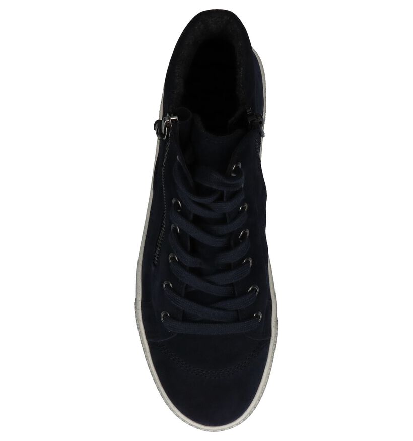Gabor Baskets hautes en Bleu foncé en daim (222768)