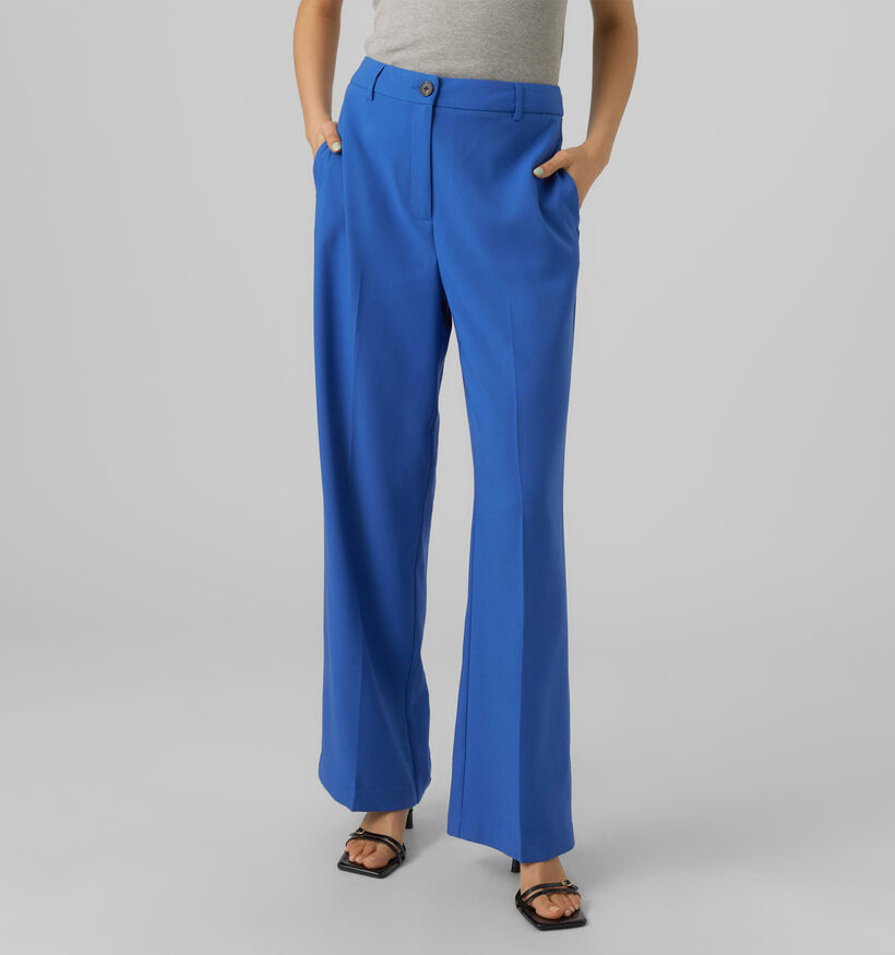 Vero Moda Ciffany Pantalon palazzo en Bleu pour femmes (330874)