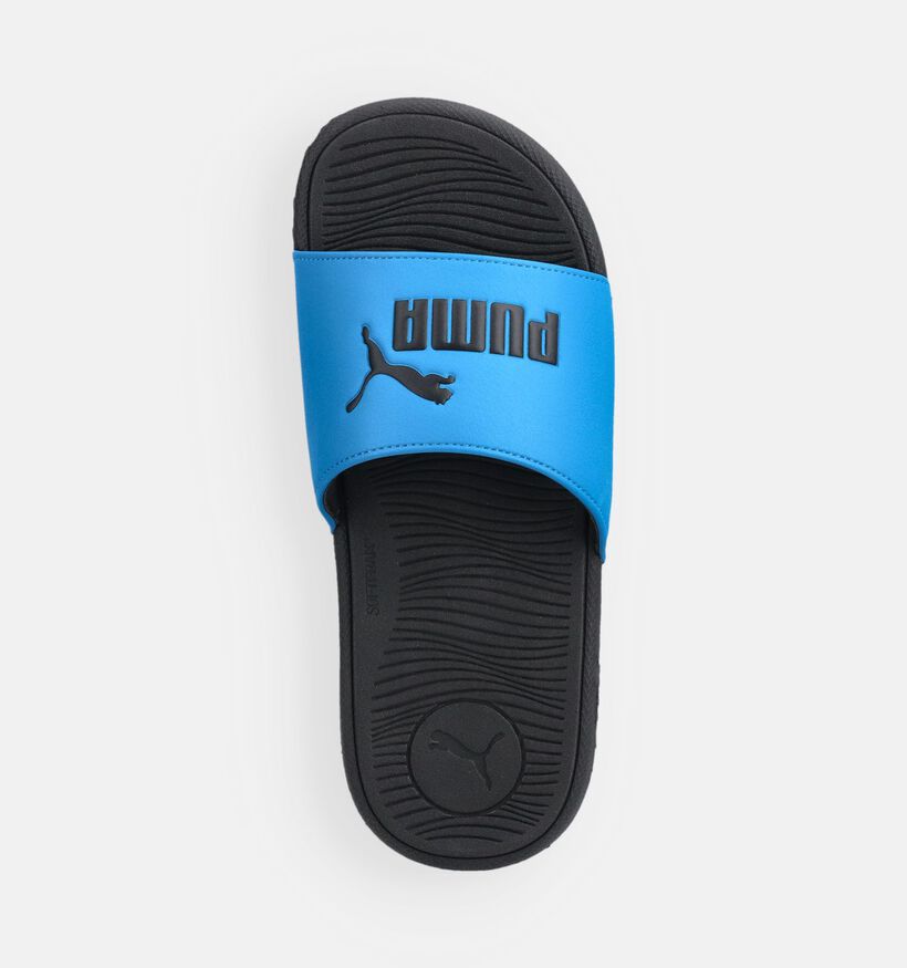 Puma Cool Cat Claquettes en Bleu pour gar&ccedil;ons, filles (366664)