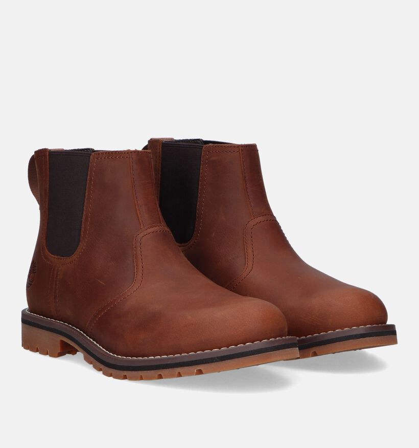 Timberland Larchmont II Chelsea Cognac Bottines voor heren (328648) - geschikt voor steunzolen