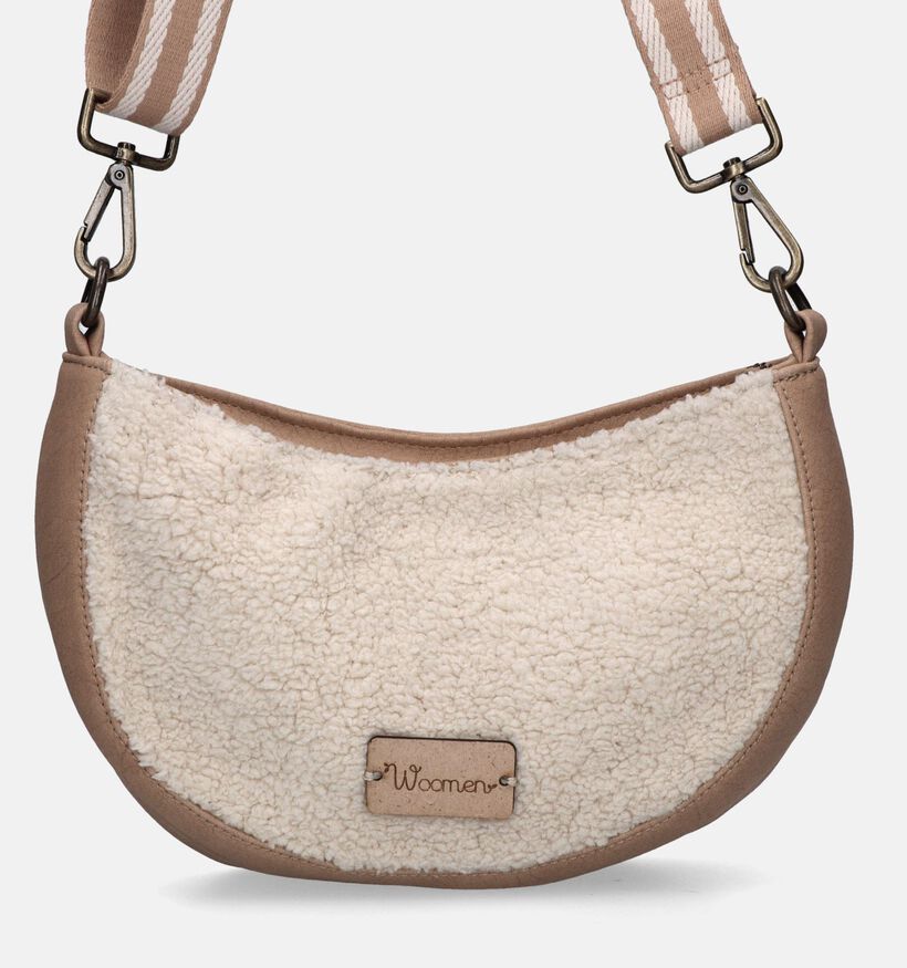 Woomen WEDE23 Edelweiss Beige Crossbody Tas voor dames (330806)