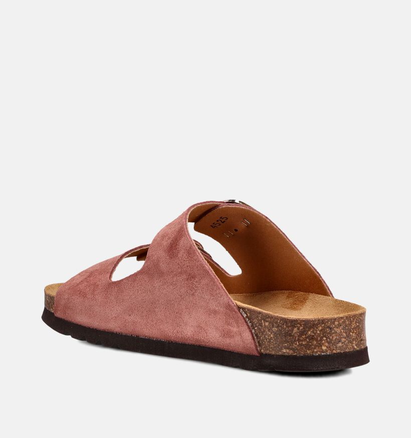 Scholl Noelle Nu-pieds plates en Rouge pour femmes (369872)