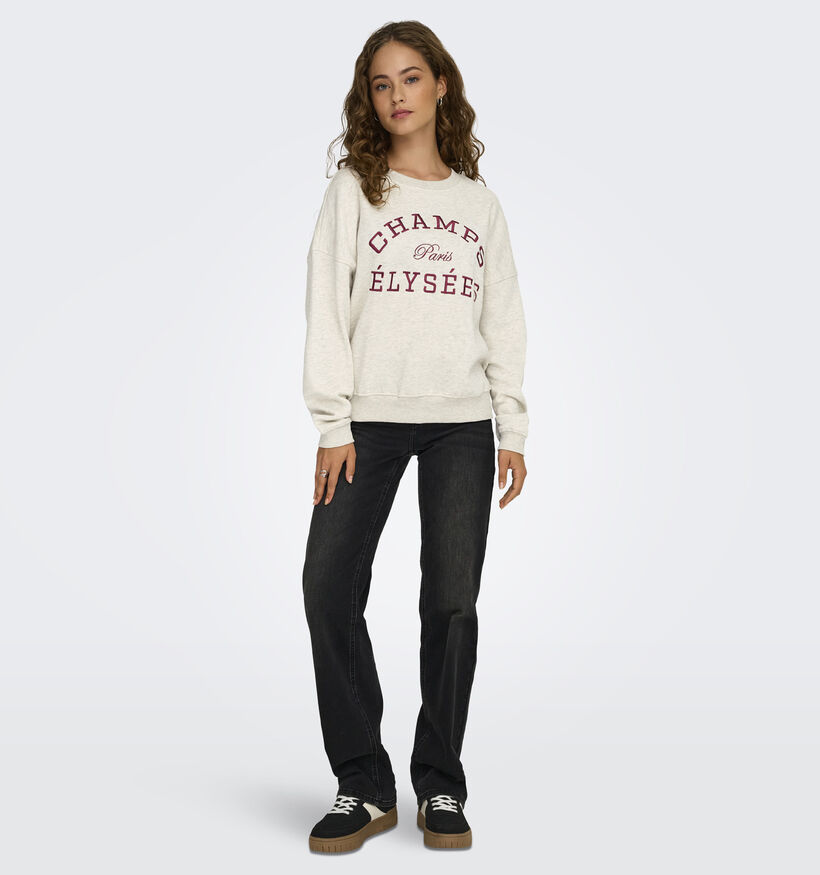 JDY Mesa Life Sweatshirt en Beige pour femmes (378317)