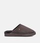 Warmbat Classic Pantoufles ouvertes en Brun fonc&eacute; pour hommes (379288)