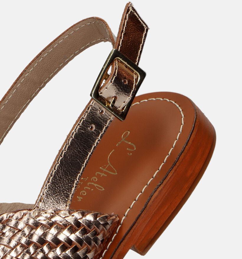 Atelier Tropézien Gouden Sandalen voor dames (341126)