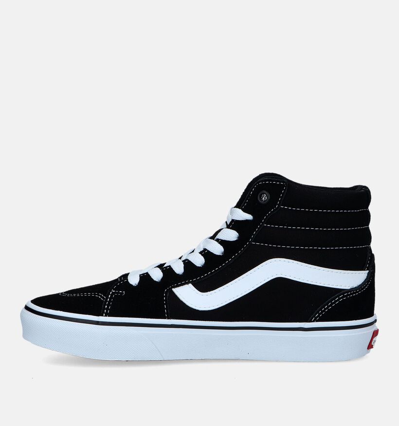 Vans Filmore Hi Baskets de skate en Noir pour femmes (328039)