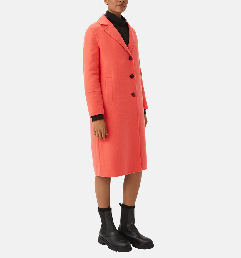 comma casual identity Manteau long en Orange pour femmes (337524)