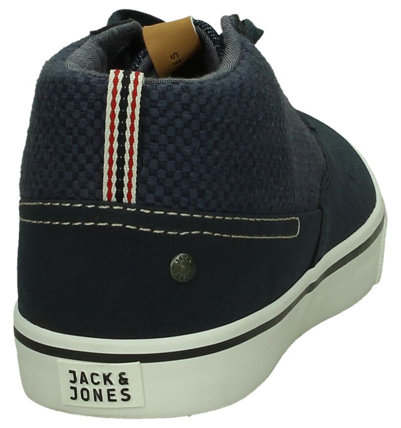 Jack & Jones Blauwe Hoge Sneakers, , pdp