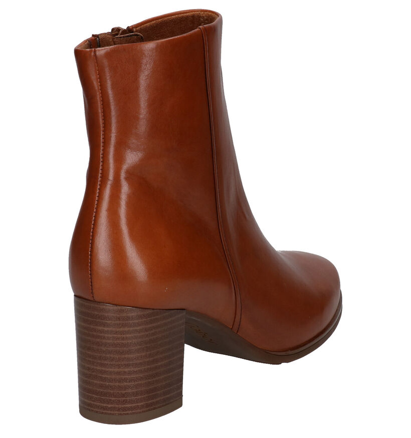 Gabor Cognac Enkellaarzen in leer (282332)