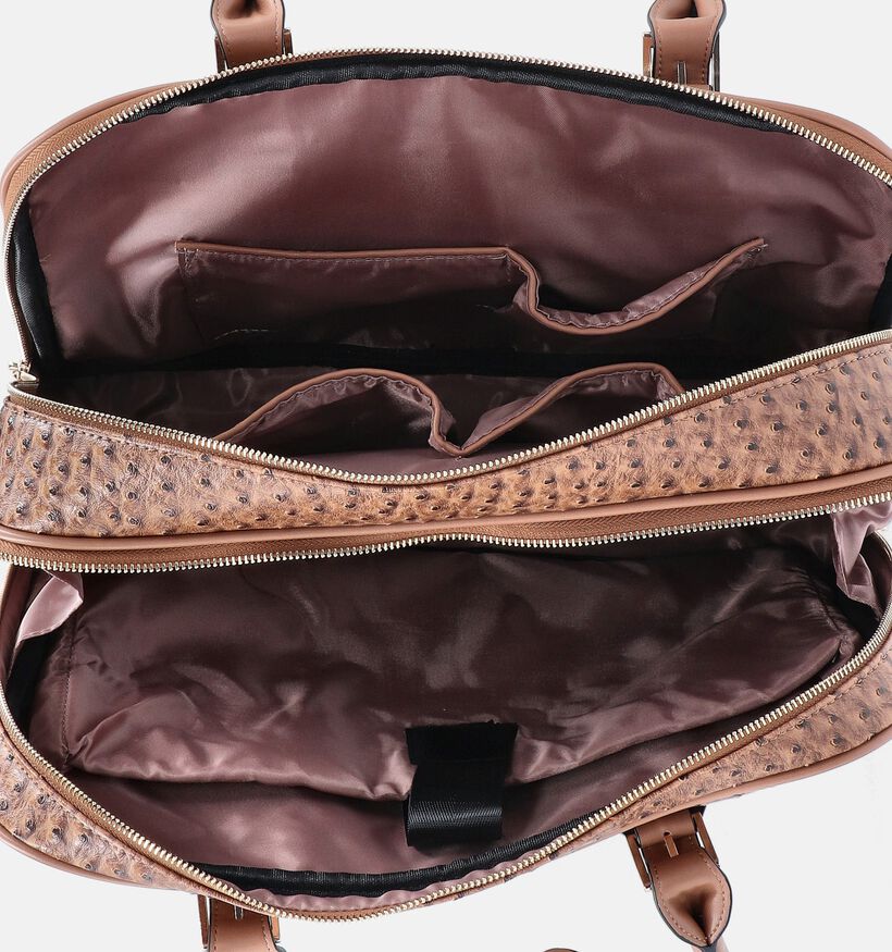 Olivia Lauren Kiara Sac ordinateur en Camel pour femmes (378531)