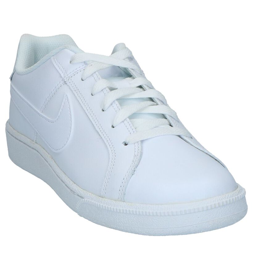 Nike Court Royale Baskets en Blanc en cuir (262194)