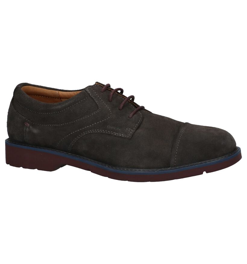 Geox Chaussures habillées en Brun foncé en daim (223758)