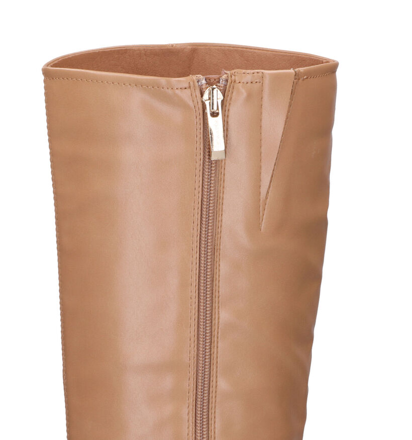 Tamaris Bottes hautes en Noir en simili cuir (317345)