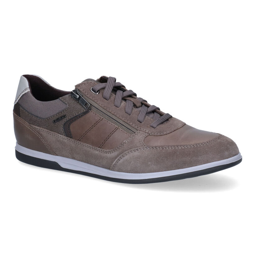 Geox Renan Chaussures à lacets en Cognac en cuir (303578)