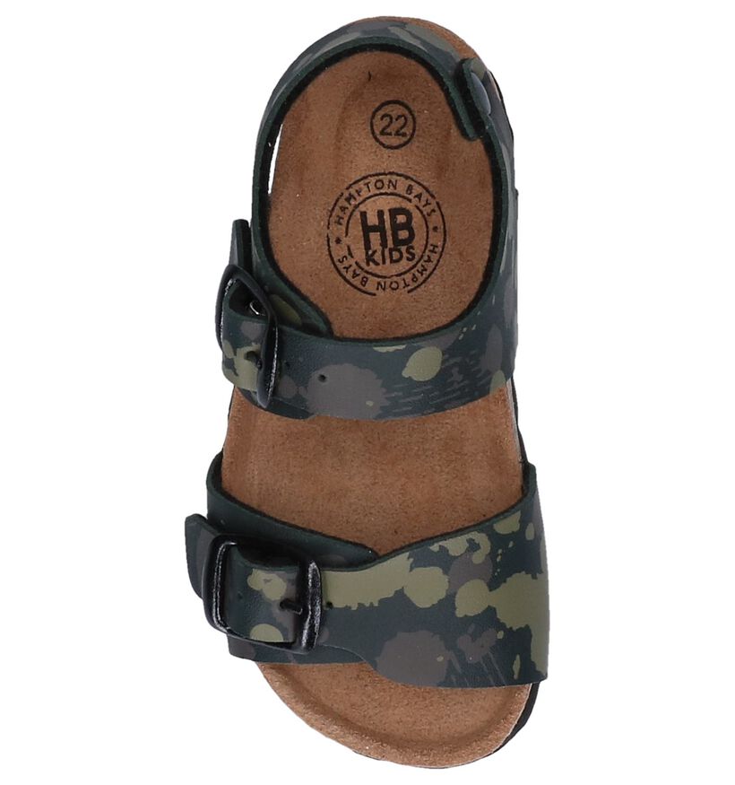 Hampton Bays Sandales en Vert kaki en simili cuir (241392)