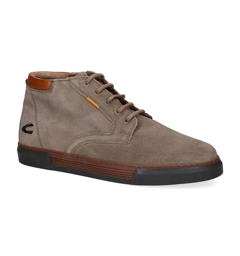 Camel Active Bayland Kaki Hoge Schoenen in daim (296700)