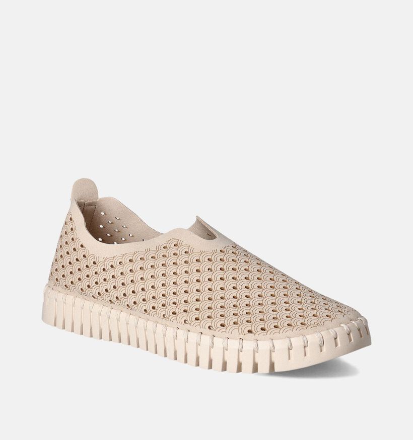 Ilse Jacobsen Beige Instappers voor dames (355831) - geschikt voor steunzolen