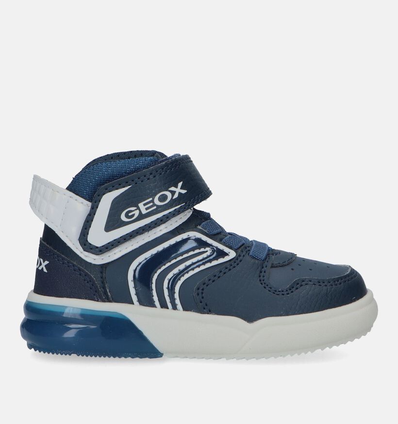 Geox Grayjay Blauwe Sneakers met lichtjes voor jongens (330091) - geschikt voor steunzolen