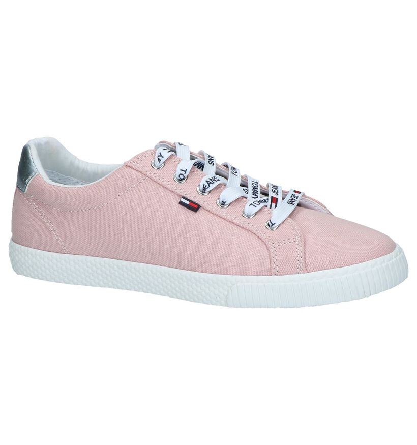 Tommy Hilfiger Jeans Witte Sneakers in stof (285278)