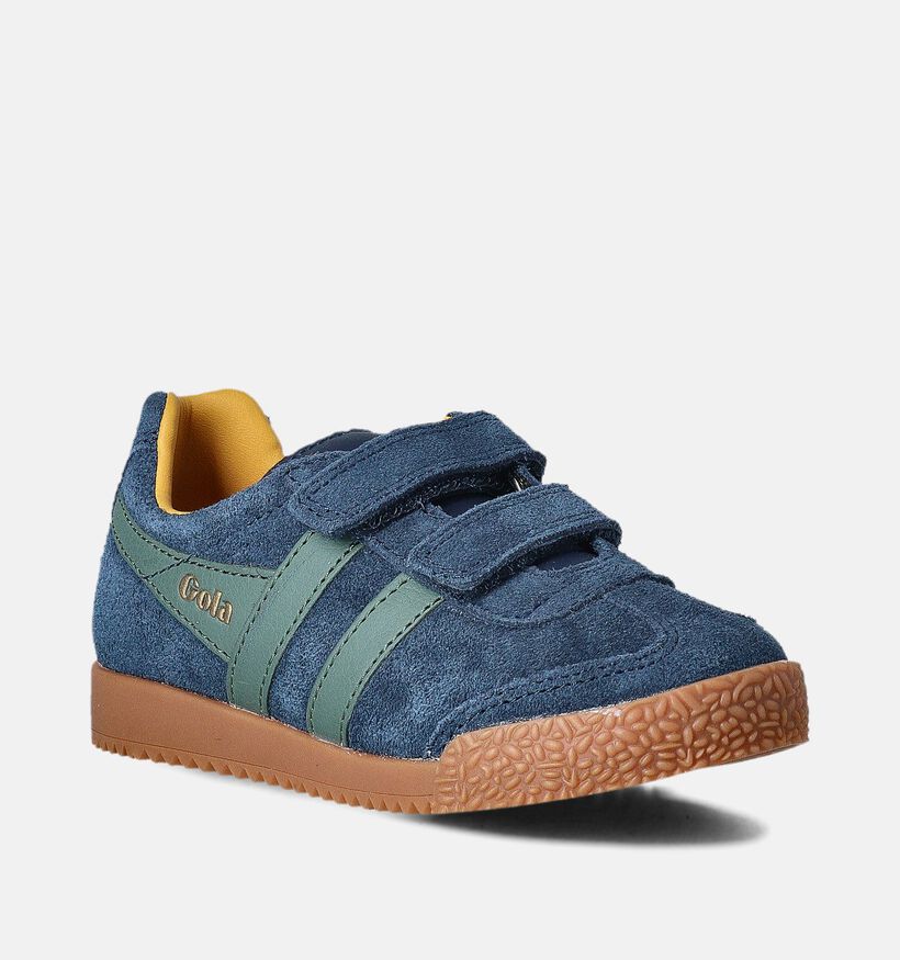 Gola Harrier Strap Blauwe Velcroschoenen voor meisjes, jongens (362405)