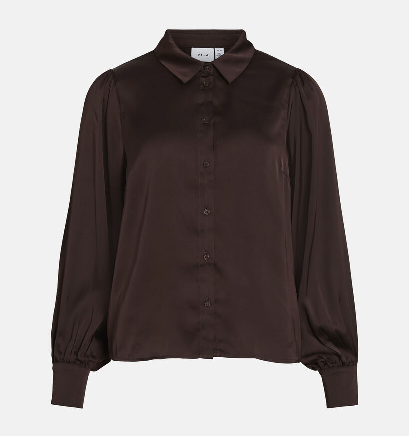 Vila Vienna Ravenna Donkerbruine Blouse voor dames (378433)