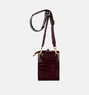 Laurent David Crossbody tassen Bruin/Bordeaux/Groen