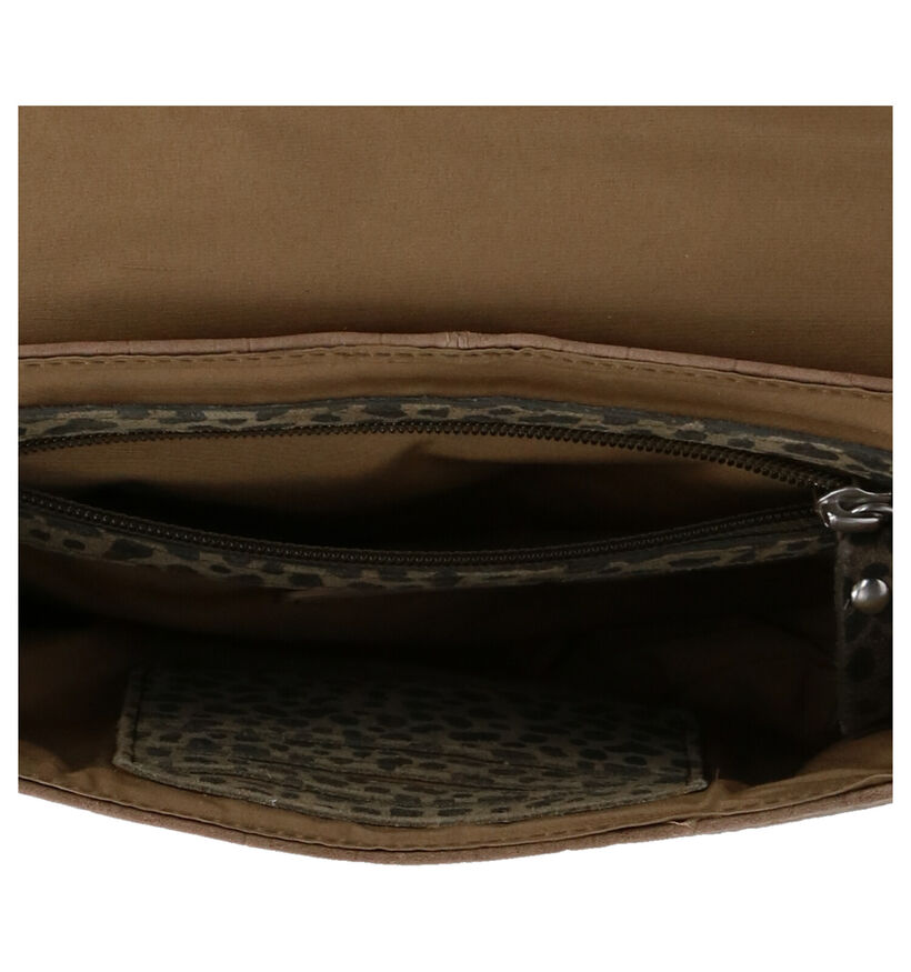 Burkely Croco Caia Kaki Crossbody Tas in leer (297519)