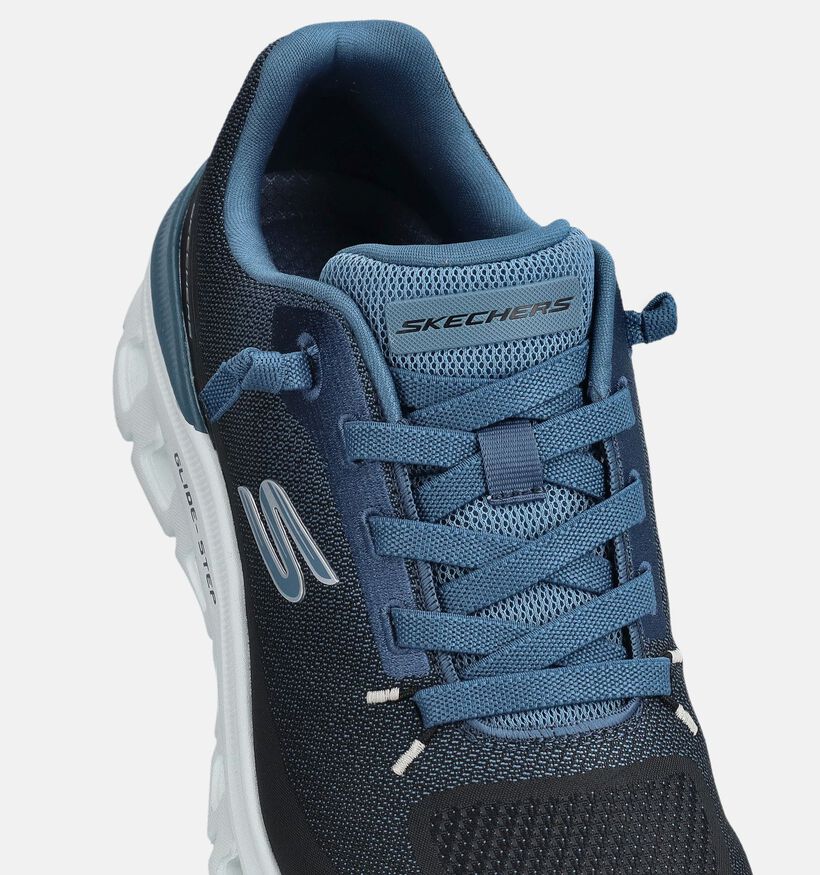 Skechers Glide-Step Pro Waverra Baskets en Bleu fonc&eacute; pour hommes (367492)