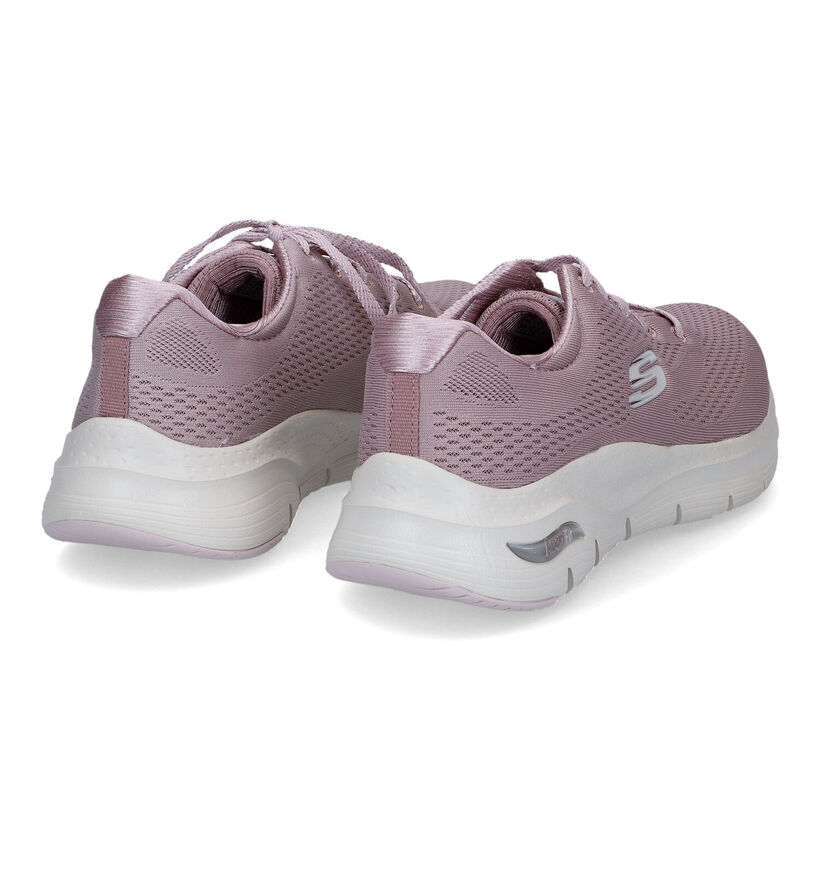 Skechers Arch Fit Big Appeal Baskets en Rose pour femmes (318170) - pour semelles orthopédiques