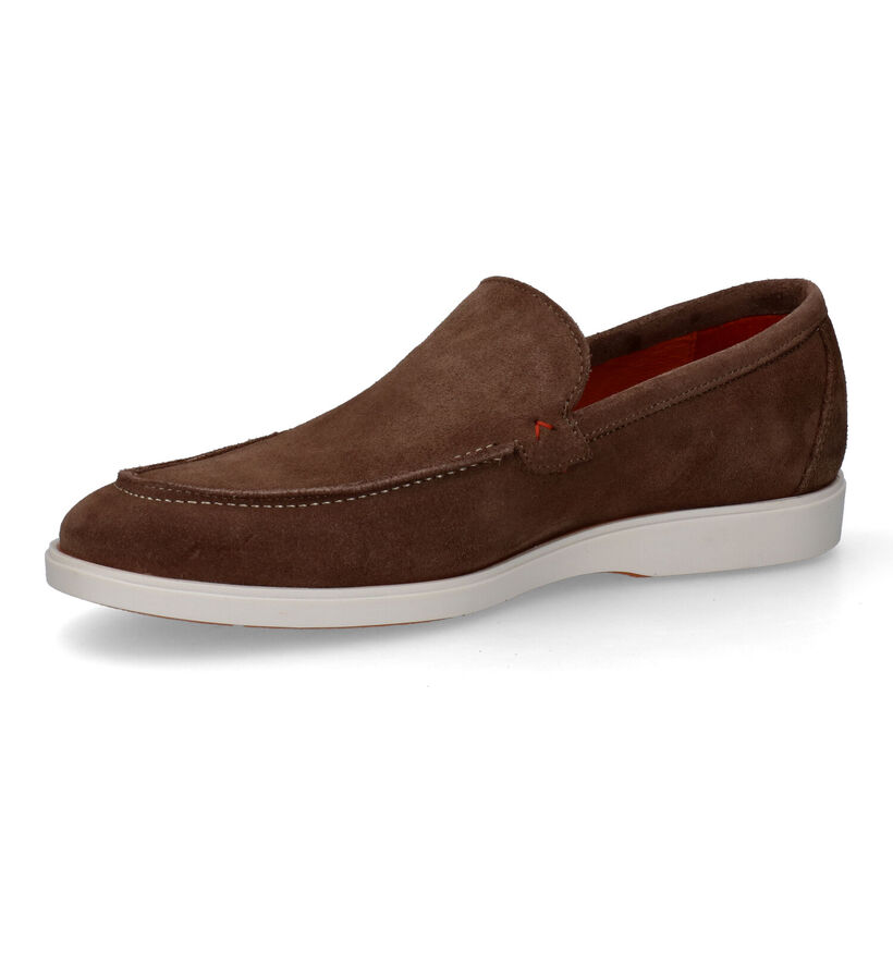 Via Borgo Chaussures à enfiler en Brun foncé pour hommes (310427)